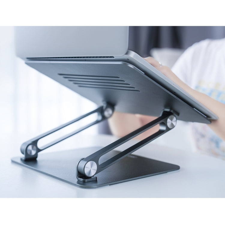 NILLKIN ProDesk Adjustable Aluminum Alloy Laptop Notebook Stand Holder (Grey) - MacBook Holder by NILLKIN | Online Shopping UK | buy2fix