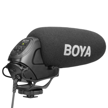 BOYA BY-BM3031 Shotgun Super-cardioid Condenser Broadcast Microphone with Windshield for Canon / Nikon / Sony DSLR Cameras(Black) - Consumer Electronics by BOYA | Online Shopping UK | buy2fix