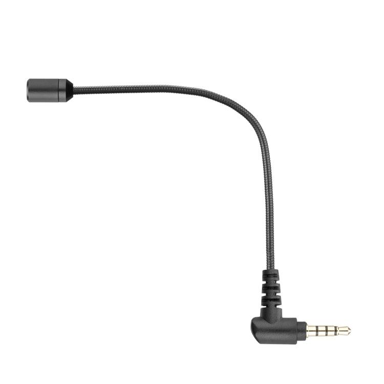 BOYA BY-UM4 3.5mm Interface Plug Live Show Omni-directional Condenser Mic Mini Flexible Microphone for iPhone, Galaxy, Huawei, LG and other Smartphones(Black) - Camera Microphone by BOYA | Online Shopping UK | buy2fix