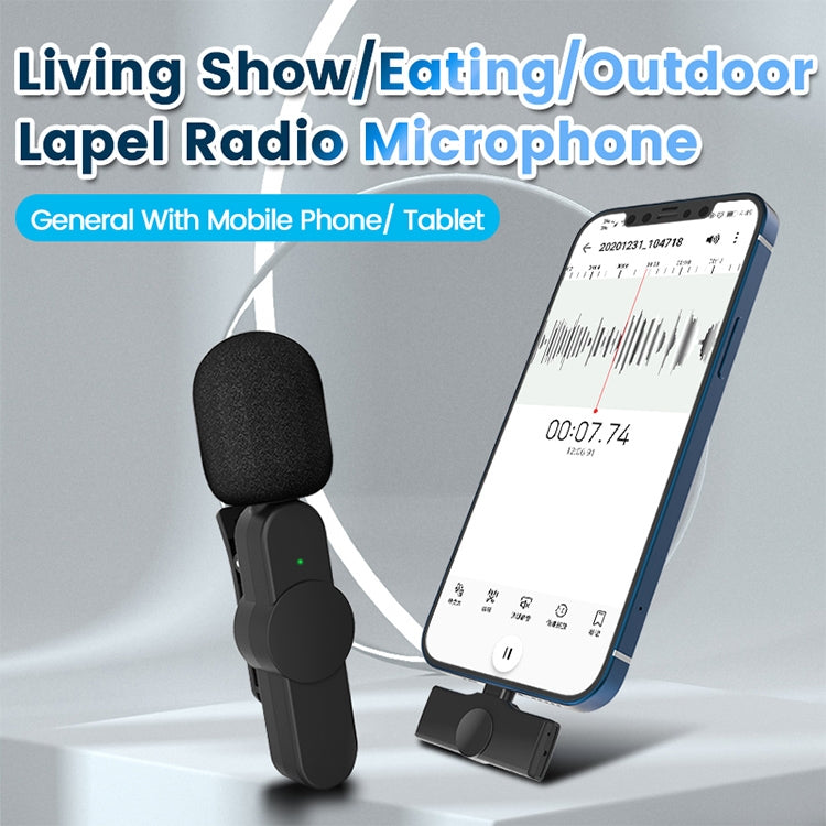 EP033T USB-C / Type-C Interface Lavalier Wireless Radio Microphone - Consumer Electronics by buy2fix | Online Shopping UK | buy2fix