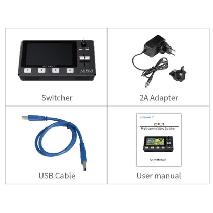 FEELWORLD L2 Plus Multi-camera Video Mixer Switcher with 5.5 inch Screen(AU Plug) - Consumer Electronics by FEELWORLD | Online Shopping UK | buy2fix