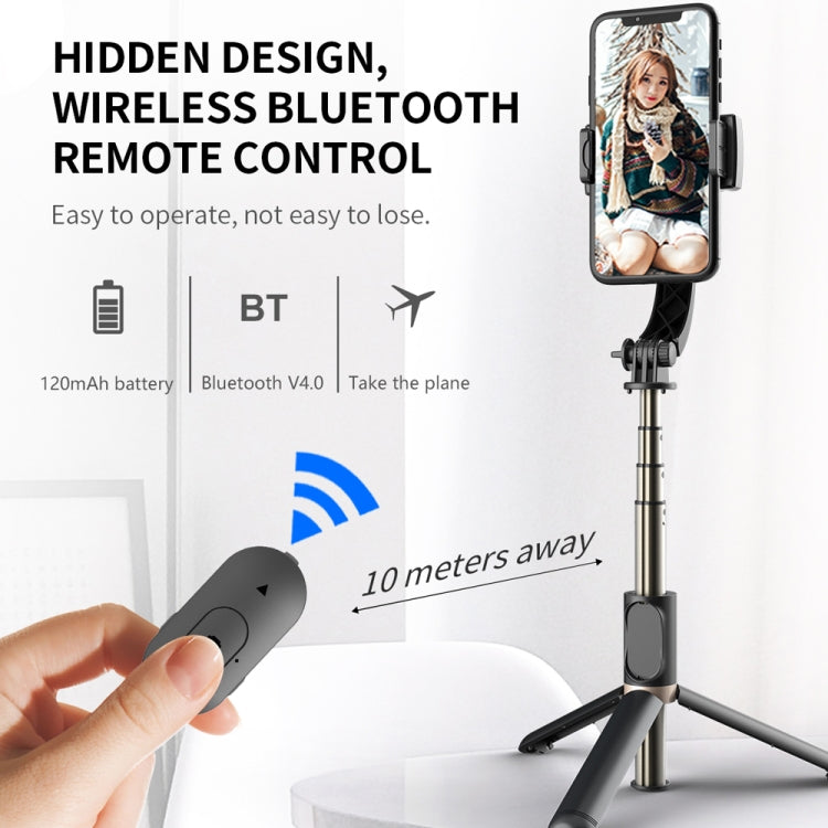 Q08 Gimbal Stabilizer Bluetooth Remote Control Tripod Selfie Stick (White) - Consumer Electronics by buy2fix | Online Shopping UK | buy2fix