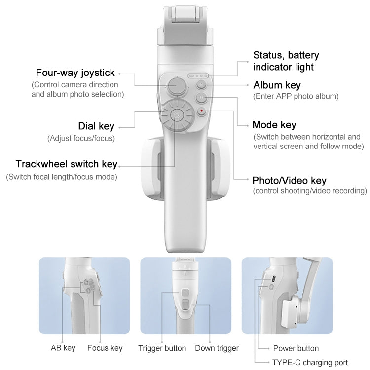 FEIYUTECH Vimble 3 Handheld Stabilizer Smart Three-Axis Follow-Up Anti-Shake Gimbal - Consumer Electronics by buy2fix | Online Shopping UK | buy2fix