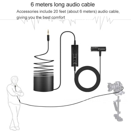 Yanmai R933S Professional Clip-On 3.5mm Plug Lavalier Omni-directional Broadcast Condenser Microphone, For Live Broadcast, Show, KTV, etc - Consumer Electronics by Yanmai | Online Shopping UK | buy2fix