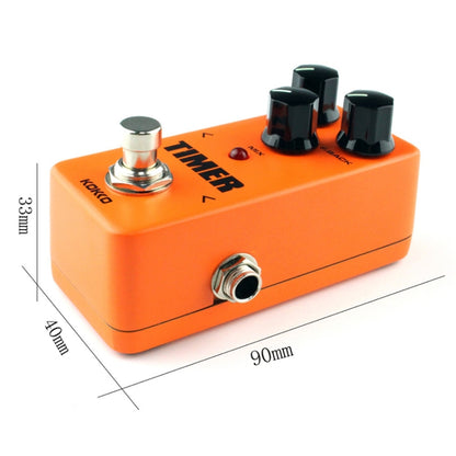KOKKO FDD2 Mini Electric Guitar  Digital Delay Effects Pedal Timer(Orange) - Guitar Tuner by KOKKO | Online Shopping UK | buy2fix