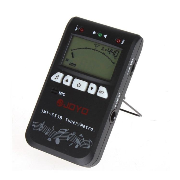 JOYO JMT-555B Metronome Tuner Chromatic Digital LCD Backlight with Tone Generator 3 in 1 Kit for Guitar Violin Ukulele (Black) - Stringed Instruments by JOYO | Online Shopping UK | buy2fix