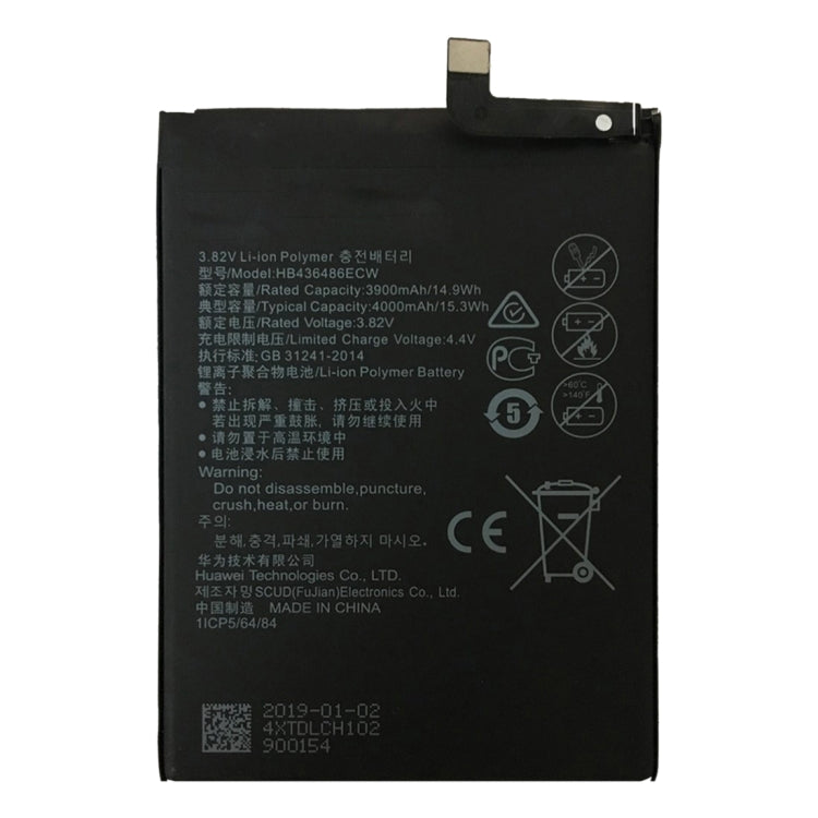 HB436486ECW Li-ion Polymer Battery for Huawei Mate 10 / Mate 10 Pro / Mate 10 Lite / P20 Pro / P30 Pro - For Huawei by buy2fix | Online Shopping UK | buy2fix