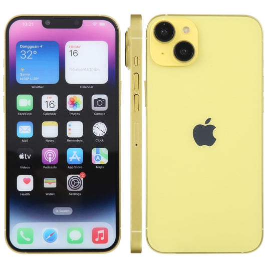 For iPhone 14 Color Screen Non-Working Fake Dummy Display Model(Yellow) - For iPhone & iPad by buy2fix | Online Shopping UK | buy2fix