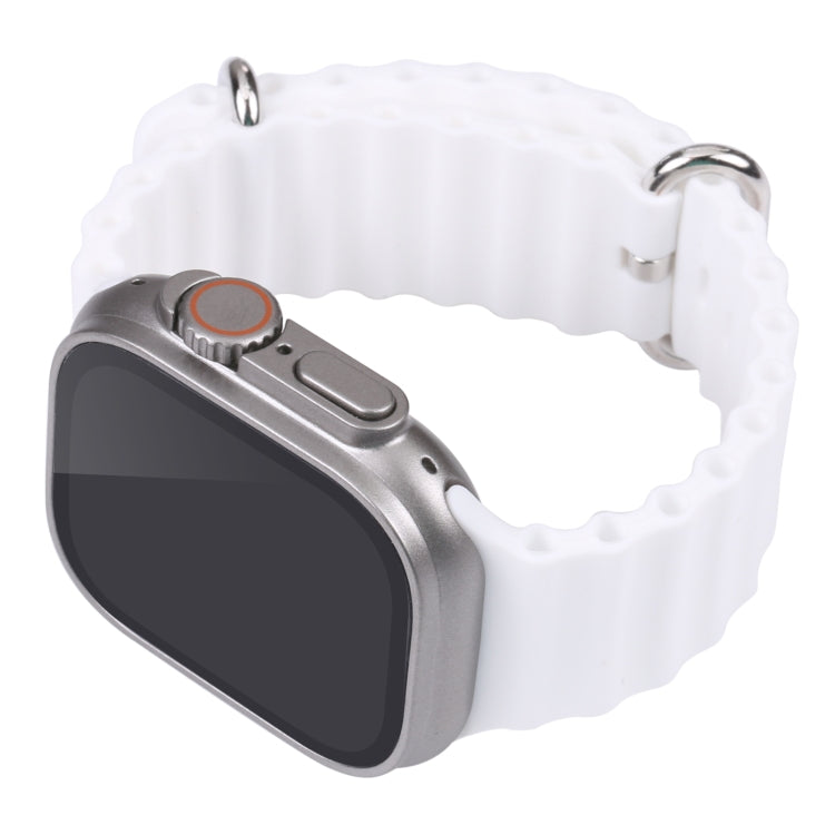 For Apple Watch Ultra 49mm Black Screen Non-Working Fake Dummy Display Model (White) - Watch Model by buy2fix | Online Shopping UK | buy2fix