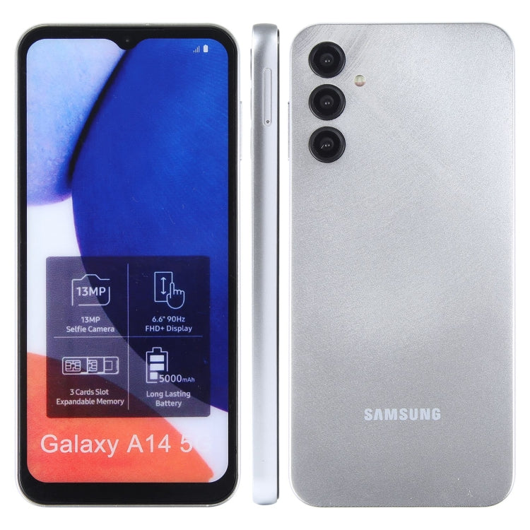 For Samsung Galaxy A14 5G Color Screen Non-Working Fake Dummy Display Model(Silver) - For Galaxy by buy2fix | Online Shopping UK | buy2fix