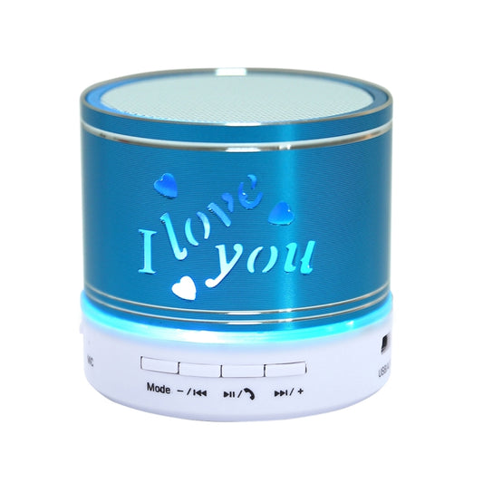 A9L Mini Portable Bluetooth Stereo Speaker with RGB LED Light, Built-in MIC, Support Hands-free Calls & TF Card & AUX(Blue) - Mini Speaker by buy2fix | Online Shopping UK | buy2fix