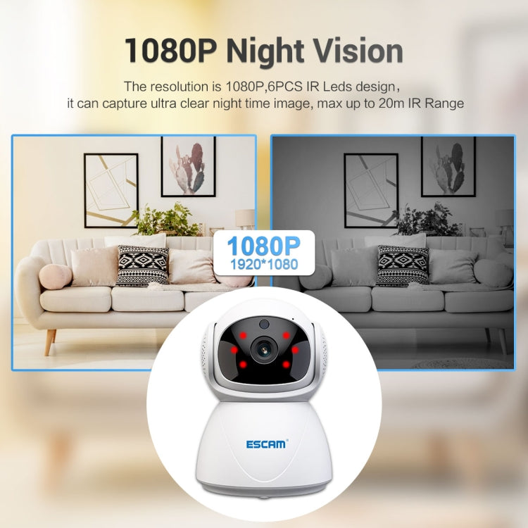 ESCAM PT201 HD 1080P Dual-band WiFi IP Camera, Support Night Vision / Motion Detection / Auto Tracking / TF Card / Two-way Audio, AU Plug - Security by ESCAM | Online Shopping UK | buy2fix