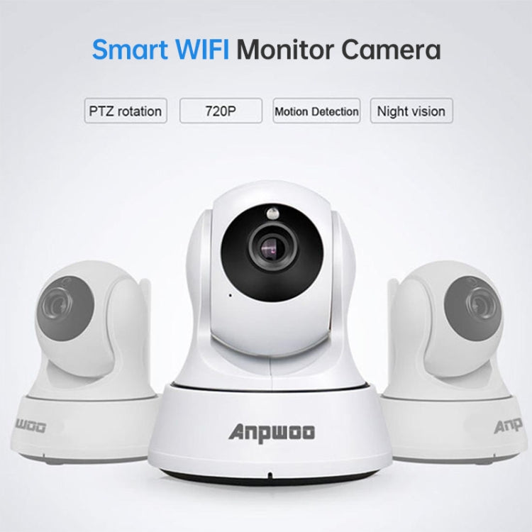 Anpwoo-YT002W 100W 3.6mm Lens Wide Angle 720P Smart WIFI Monitor Camera , Support Night Vision & TF Card Expansion Storage - Dome Camera by Anpwoo | Online Shopping UK | buy2fix