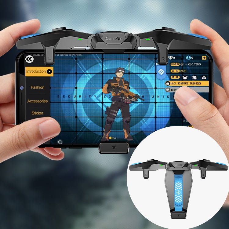 GameSir F4 Foldable Eagle Wing Shaped Physical Direct Connect Capacitor Gamepad Compatible with IOS & Android System Devices - Controller Gamepad by GameSir | Online Shopping UK | buy2fix