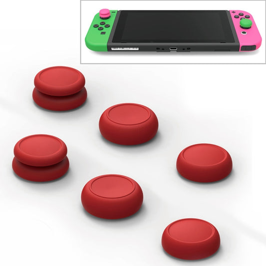 Skull&Co Left + Right Gamepad Rocker Cap Button Cover Thumb Grip Set for Switch / Switch Lite / JOYCON(Red) - Cases by buy2fix | Online Shopping UK | buy2fix