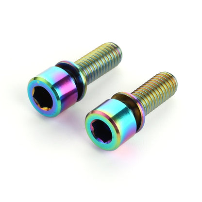 2 PCS Bicycle Accessories Titanium Bottle Cage Screw M5 15mm(Colour) -  by buy2fix | Online Shopping UK | buy2fix