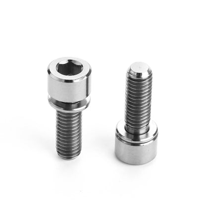 2 PCS Bicycle Accessories Titanium Bottle Cage Screw M5 15mm(Titanium Color) -  by buy2fix | Online Shopping UK | buy2fix