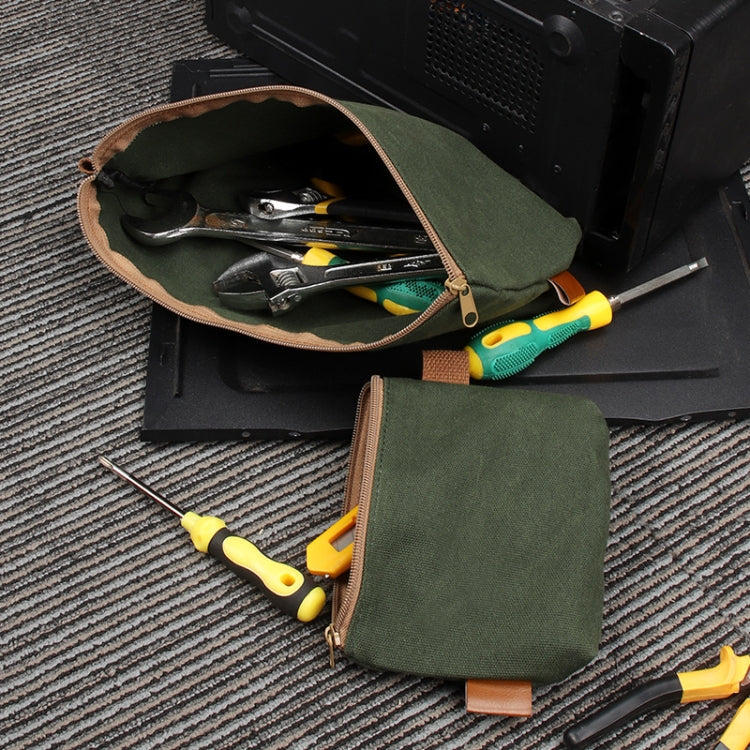 31 x 17 x 6cm Electrician Repair Hardware Tool Carrying Bag(Forest Green) - Storage Bags & Boxes by buy2fix | Online Shopping UK | buy2fix