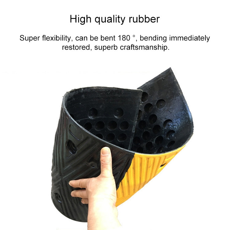 Trapezoidal Film Herringbone Rubber Speed Bump, Size: 100x35x5cm - Speed Bumps by buy2fix | Online Shopping UK | buy2fix