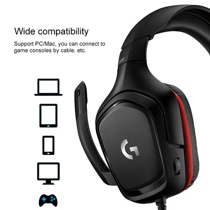 Logitech G331 Dolby 7.1 Surround Sound Stereo Folding Noise Reduction Competition Gaming Headset - Computer & Networking by Logitech | Online Shopping UK | buy2fix