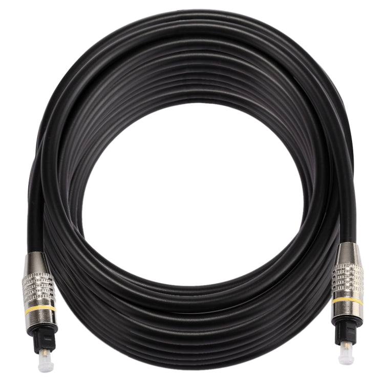 10m OD6.0mm Nickel Plated Metal Head Toslink Male to Male Digital Optical Audio Cable - Audio Optical Cables by buy2fix | Online Shopping UK | buy2fix