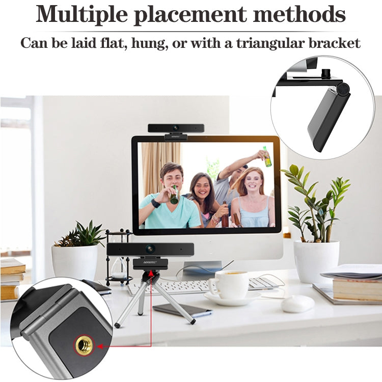 aoni C90 1080P HD Business Smart Computer Camera with Microphone - HD Camera by buy2fix | Online Shopping UK | buy2fix