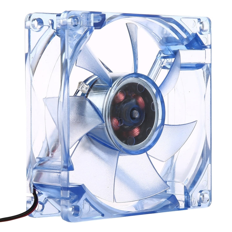 8025 4 Pin DC 12V 0.18A Computer Case Cooler Cooling Fan with LED Light, Random Color Delivery , Size: 80x80x25mm - Fan Cooling by buy2fix | Online Shopping UK | buy2fix