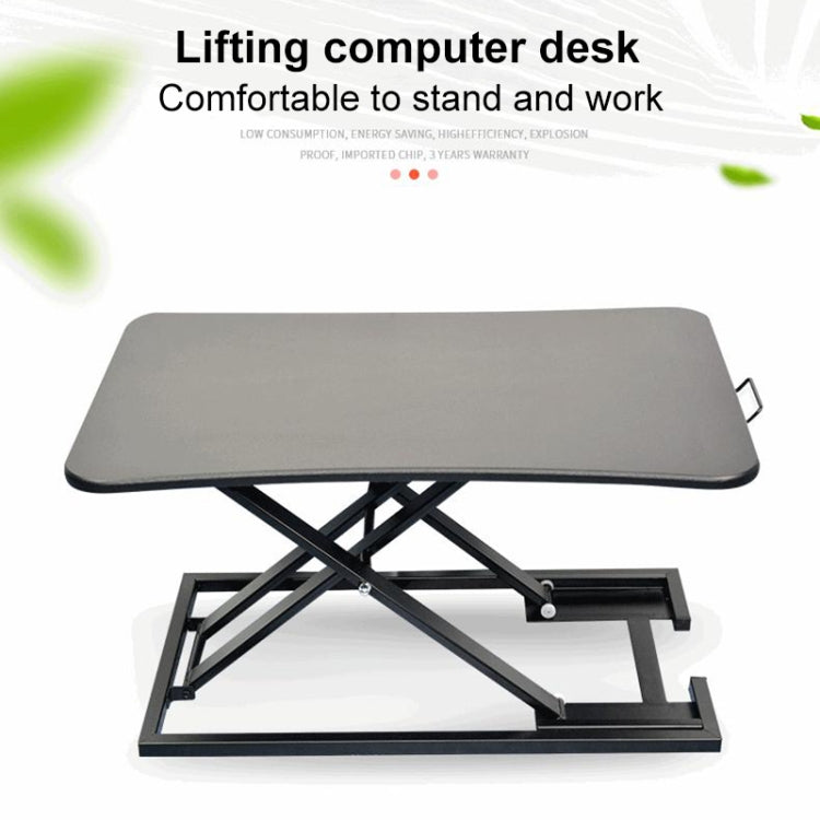 Folding Standing Lifting Computer Desk (Black) - Computer & Networking by buy2fix | Online Shopping UK | buy2fix