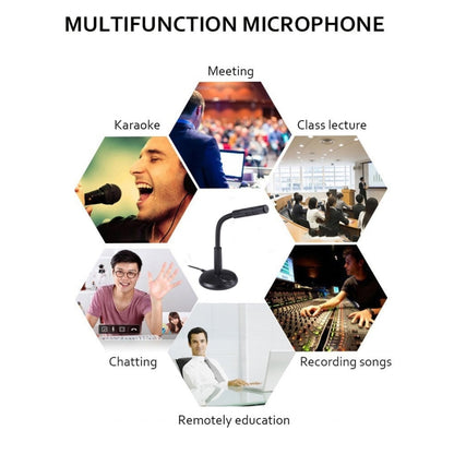 M-309 3.5mm Plug Drive-free Computer Microphone(Black) - Microphone by buy2fix | Online Shopping UK | buy2fix