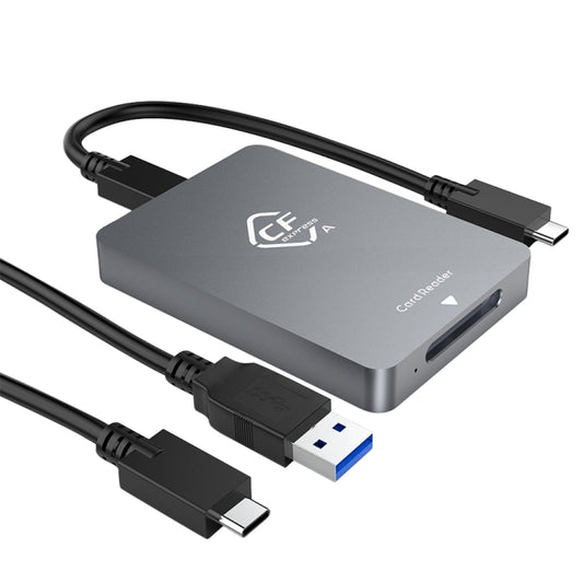 Rocketek CR325 USB3.1 Gen2 CFexpress Type B Card Reader (Silver Grey) -  by ROCKETEK | Online Shopping UK | buy2fix