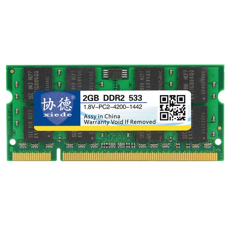 XIEDE X029 DDR2 533MHz 2GB General Full Compatibility Memory RAM Module for Laptop - RAMs by XIEDE | Online Shopping UK | buy2fix