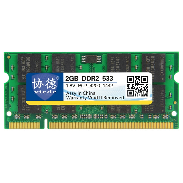 XIEDE X029 DDR2 533MHz 2GB General Full Compatibility Memory RAM Module for Laptop - RAMs by XIEDE | Online Shopping UK | buy2fix