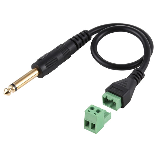 6.35mm Male to 2 Pin Pluggable Terminals Solder-free Connector Solderless Connection Adapter Cable, Length: 30cm - Consumer Electronics by buy2fix | Online Shopping UK | buy2fix