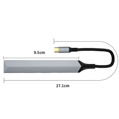 V252 4 in 1 USB-C / Type-C to USB Docking Station HUB Adapter - Computer & Networking by buy2fix | Online Shopping UK | buy2fix