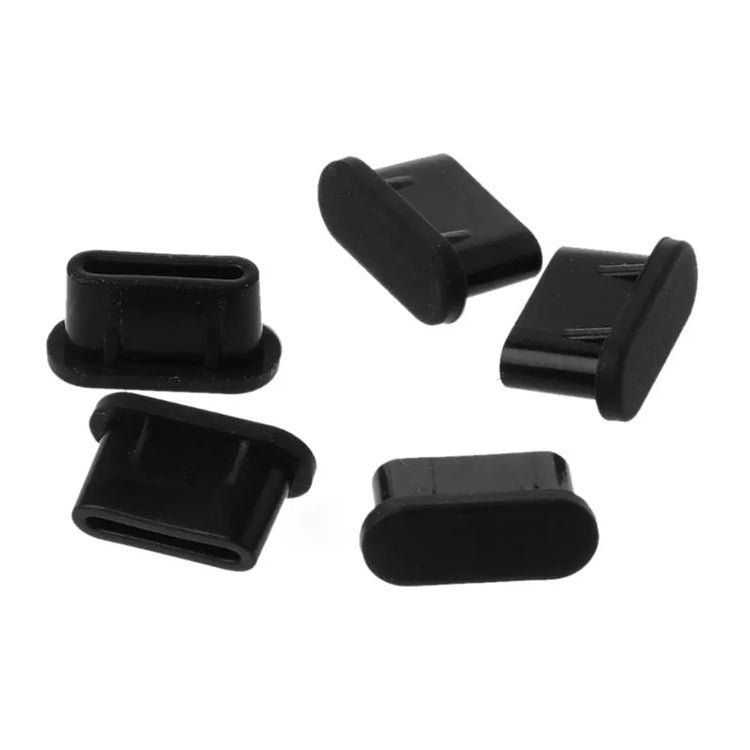 20 PCS Silicone Anti-Dust Plugs for USB-C / Type-C Port(Black) - Computer & Networking by buy2fix | Online Shopping UK | buy2fix