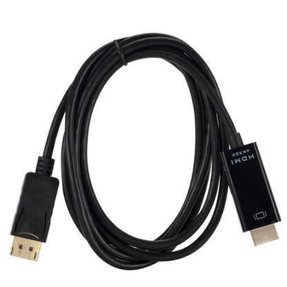 4K x 2K DP to HDMI Converter Cable, Cable Length: 1.8m(Black) -  by buy2fix | Online Shopping UK | buy2fix