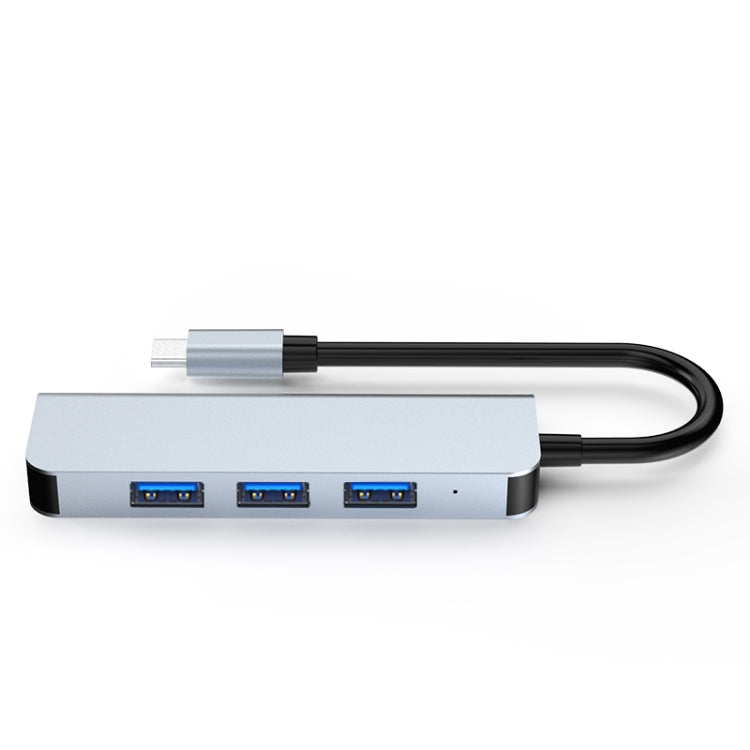 BYL-2013T 4 in 1 USB-C / Type-C to USB 3.0 x 1 + USB 2.0 x 3 HUB Adapter - Computer & Networking by buy2fix | Online Shopping UK | buy2fix