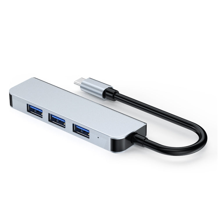 BYL-2013T 4 in 1 USB-C / Type-C to USB 3.0 x 1 + USB 2.0 x 3 HUB Adapter - Computer & Networking by buy2fix | Online Shopping UK | buy2fix