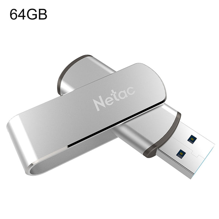 Netac U388 64GB USB 3.0 Twister Secure Encryption Flash Disk - USB Flash Drives by Netac | Online Shopping UK | buy2fix