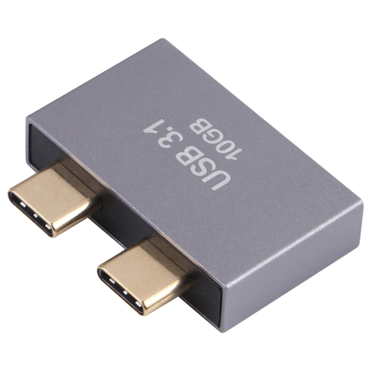 USB Female + USB-C / Type-C Female to 2 x USB-C / Type-C Male Adapter - Computer & Networking by buy2fix | Online Shopping UK | buy2fix