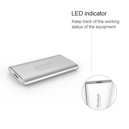 Goldenfir NGFF to Micro USB 3.0 Portable Solid State Drive, Capacity: 256GB(Silver) - Computer & Networking by Goldenfir | Online Shopping UK | buy2fix