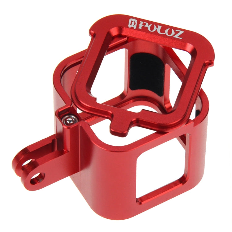 PULUZ Housing Shell CNC Aluminum Alloy Protective Cage with Insurance Frame for GoPro HERO5 Session /HERO4 Session /HERO Session(Red) - Metal Cases by PULUZ | Online Shopping UK | buy2fix