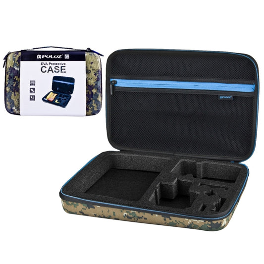 PULUZ Camouflage Pattern Waterproof Carrying and Travel Case for for GoPro Hero11 Black / HERO10 Black / HERO9 Black / HERO8 Black / HERO7 /6 /5 /5 Session /4 Session /4 /3+ /3 /2 /1, DJI Osmo Action  ... Cameras Accessories, Large Size: 32cm x 22cm x 7cm - DJI & GoPro Accessories by PULUZ | Online Shopping UK | buy2fix