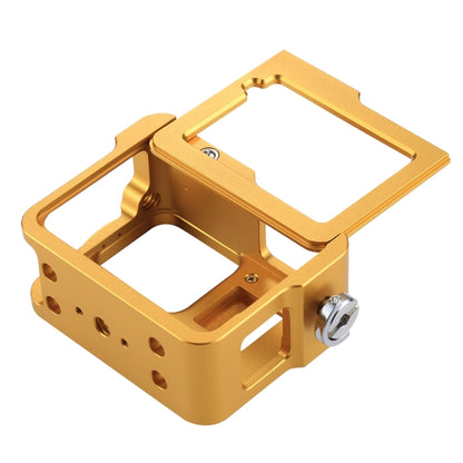 PULUZ Housing Shell CNC Aluminum Alloy Protective Cage with Insurance Frame & 52mm UV Lens for GoPro HERO(2018) /7 Black /6 /5(Gold) - DJI & GoPro Accessories by PULUZ | Online Shopping UK | buy2fix