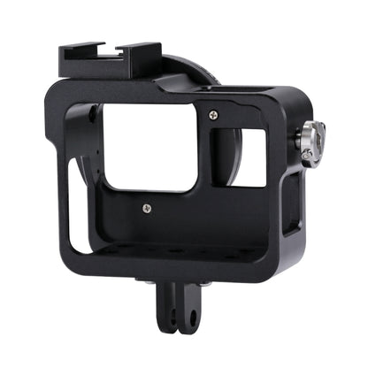 PULUZ Housing Shell CNC Aluminum Alloy Protective Cage with 52mm UV Lens for GoPro HERO(2018) /7 Black /6 /5(Black) - Metal Cases by PULUZ | Online Shopping UK | buy2fix