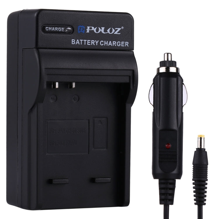 PULUZ Digital Camera Battery Car Charger for Fujifilm NP-70, Panasonic DB-60 (S005) Battery - Camera Accessories by PULUZ | Online Shopping UK | buy2fix