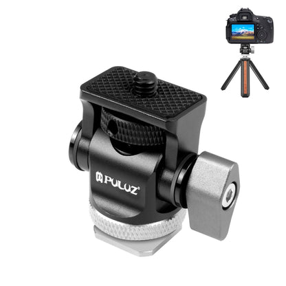 PULUZ Mini 180 Degree Swing Tripod Ball Head Cold Shoe Mount Adapter(Silver) - Tripod Heads by PULUZ | Online Shopping UK | buy2fix