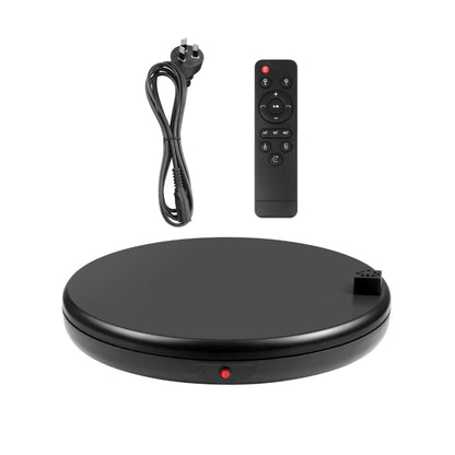 PULUZ 45cm Remote Control Adjusting Speed Rotating Turntable Display Stand with Power Socket, Black, Load 100kg(AU Plug) -  by PULUZ | Online Shopping UK | buy2fix