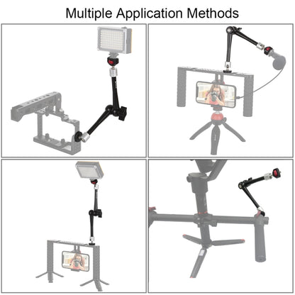 PULUZ 11 inch Aluminium Alloy Adjustable Articulating Friction Magic Arm - Camera Gimbal by PULUZ | Online Shopping UK | buy2fix