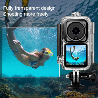 PULUZ 60m Waterproof Housing Diving Case for DJI Action 2 Camera Unit / Action 2 Power Combo / Action 2 Dual-Screen Combo(Transparent) -  by PULUZ | Online Shopping UK | buy2fix